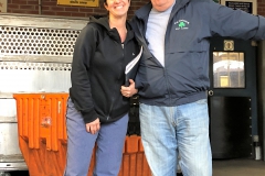 Malden Food Drive Coodinator Alice Mackin and Former Food Drive Coordinator and recently Retired Letter Carrier Ralph Fiore